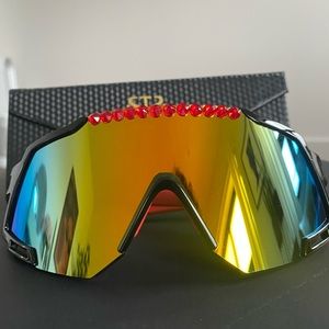 Summertyme Skatez Shield Bling Sunglasses